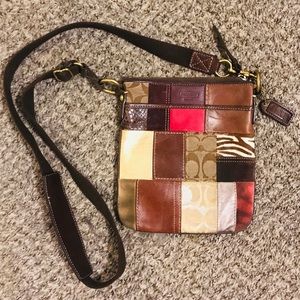 Vintage Coach Patchwork Crossbody Bag